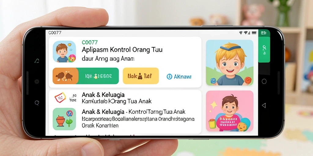 Antarmuka user-friendly C0077 untuk kontrol orang tua yang lebih baik.