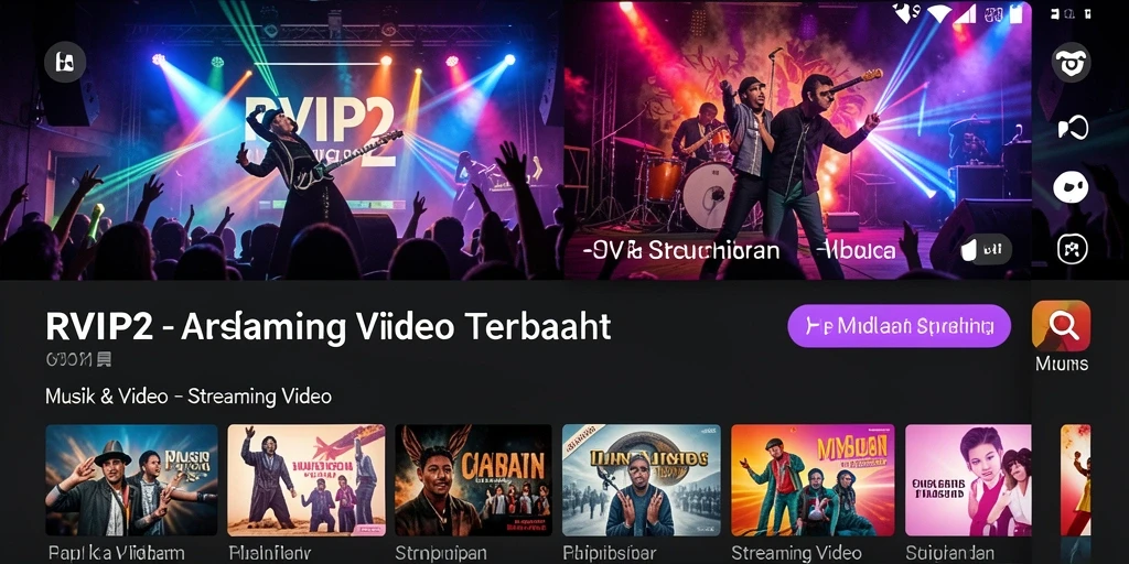 Antarmuka pengguna RVIP2 yang sederhana dan fungsional.